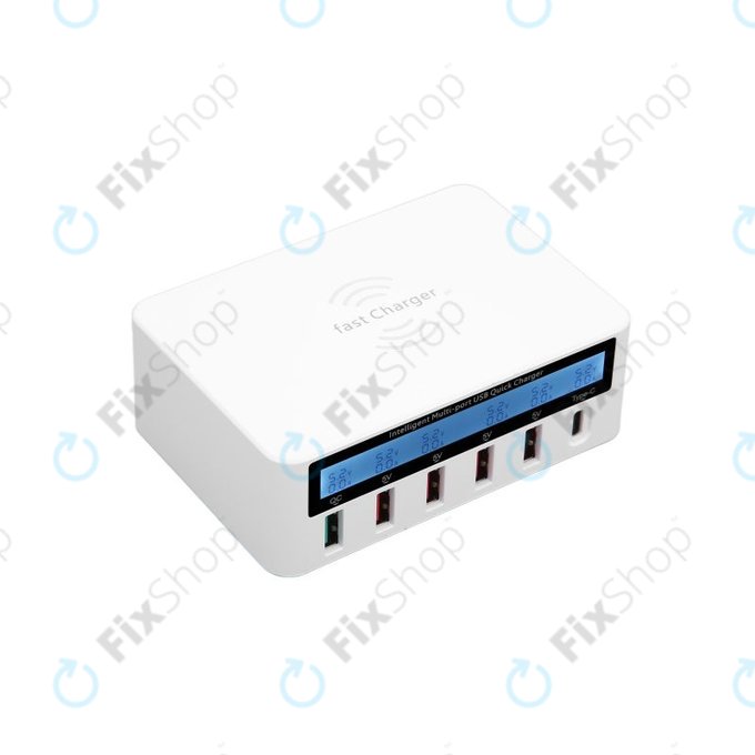 WLX-818F Station de charge de service avec USB 3.0 et USB-C