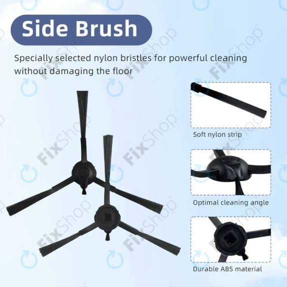 Brosse latérale, 2 pièces pour Rowenta X-plorer S65, S65+, S70, S70+, S75s, S75s+
