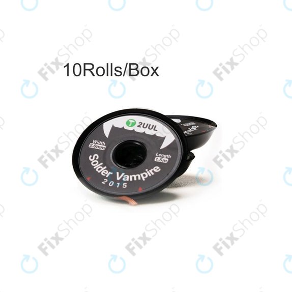 2UUL DW15 Solder Vampire - Fil de dé-soudage (20mm × 1.5m) - 10pcs