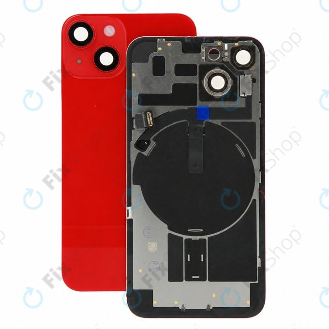 Verre de coque arrière pour iPhone 14, (PRODUCT)RED, Pulled A