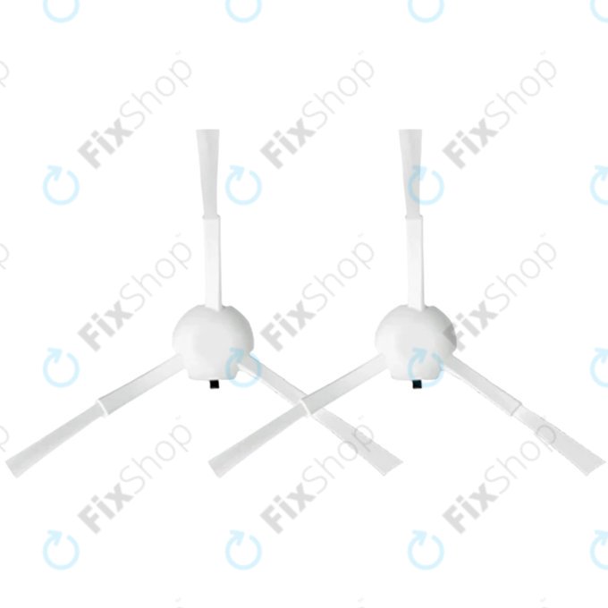 Kit de pièces de rechange pour Xiaomi Mi Robot Vacuum S20+, S10+, X20+, X10+ (1x Brosse principale, 2x Filtre, 2x Brosse latérale – blanche)