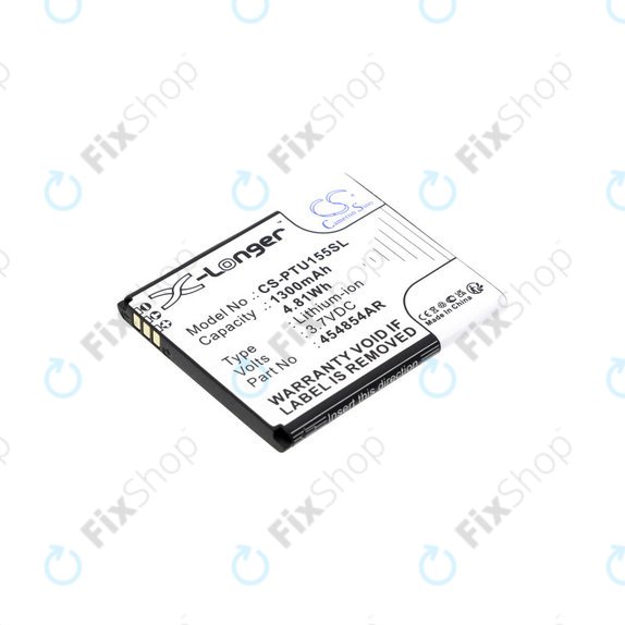 Batterie pour Panasonic Kx-Tu150, Kx-Tu150exr, 1300mAh, Li-Ion, 3.7V, 454854AR, HQ
