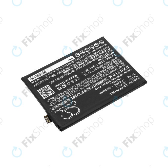Batterie pour OnePlus 9 Pro LE2121 LE2125, 2200mAh, Li-Pol, 7.4 V, BLP827, HQ