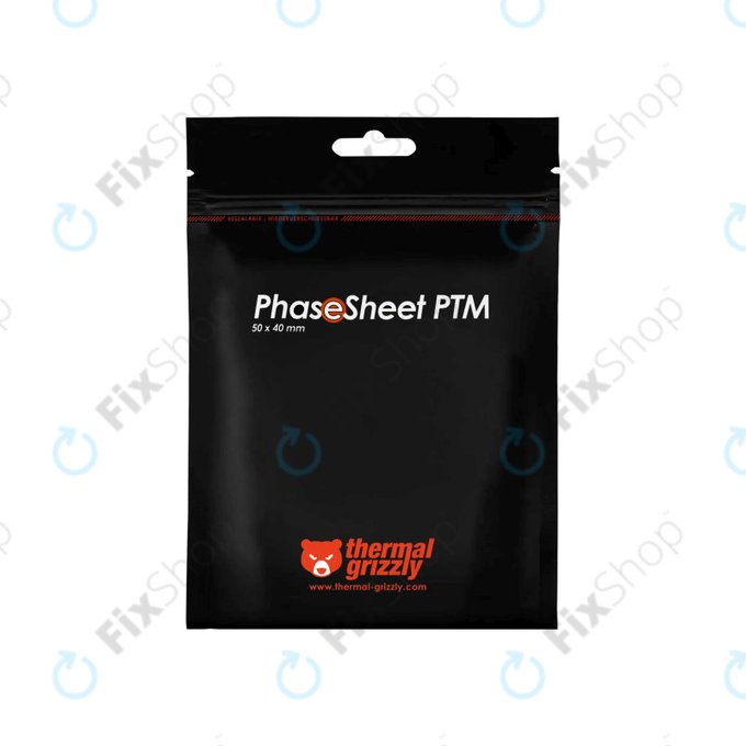 Pad thermique 50x40x0,2mm, Thermal Grizzly PhaseSheet PTM