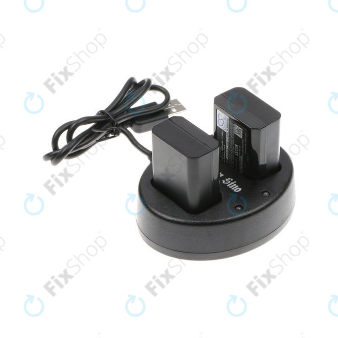 2 batteries avec chargeur pourSony NEX-5, Alpha 7, NEX-7, 1030mAh, Li-Ion, 7.4V, NP-FW50, HQ