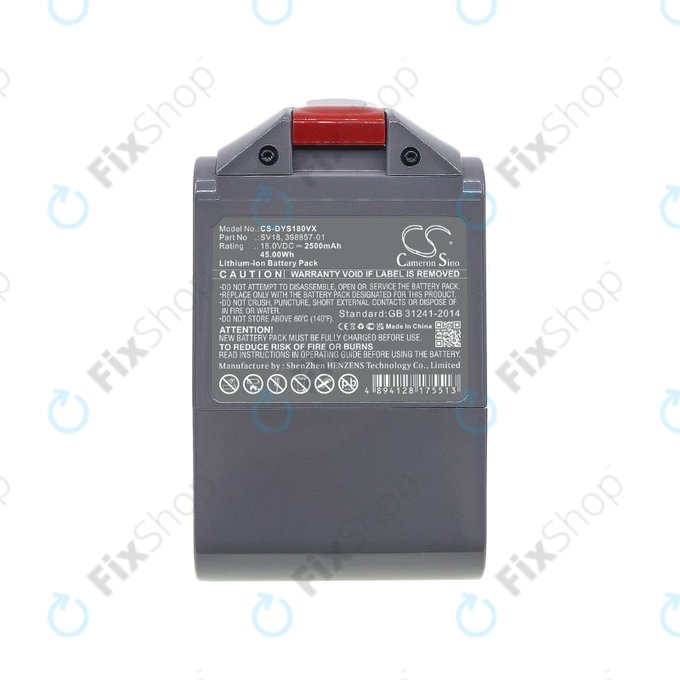 Dyson V-series - Batterie SV18, 398857-01 Li-Ion 18V 2500mAh HQ