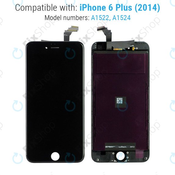 Apple iPhone 6 Plus - Écran LCD + Vitre Tactile + Châssis (Noir) Refurbished