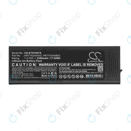 Batterie pour EADS P3G, TPH700, 2300mAh, Li-Ion, 7.4V, HR7742AAA02, HQ