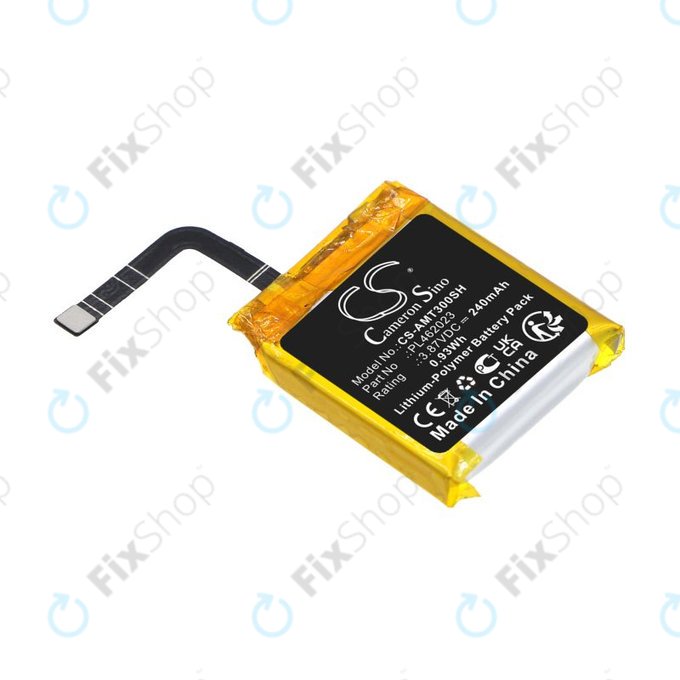Batterie pour Amazfit GTS3, 240mAh, Li-Pol, 3.87V, PL462023, HQ