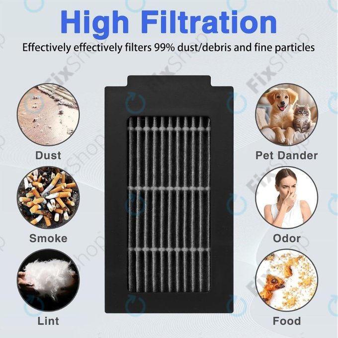 Filtre HEPA, 2 pièces pour Ecovacs Deebot T50 Omni, T50 Pro Omni, T50 Max, T50 Max Pro Omni