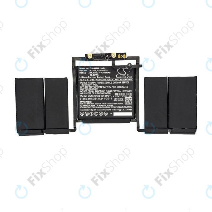 Apple MacBook Pro 13" A1706 (Début 2016 - Fin 2017) - Batterie A1819 4300mAh HQ