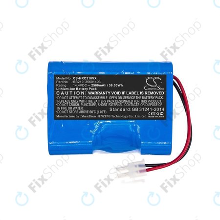 Hoover RBC-series - Batterie RB219, 35601403 Li-Ion 14.4V 2500mAh HQ