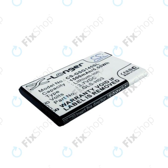 Batterie pour Gigabyte GSmart G1345, 1500mAh, Li-Ion, 3.7V, GLS-H03, HQ