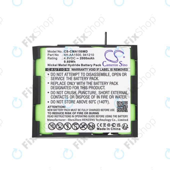 Batterie pour Compex MI-Fitness, 2000mAh, Ni-MH, 4.8V, 941213, HQ