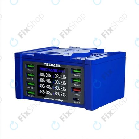 Mechanic V-Power 8 Pro - Station de charge USB avec USB-C, USB 3.0