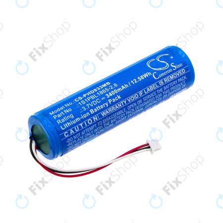 Batterie pour Philips Avent SCD833, Avent SCD835, Avent SCD841, Avent SCD831, 3400mAh, Li-ion, 3.7V, 1S1PBL1865-2.6, HQ
