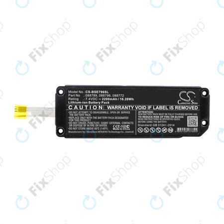 Batterie pour Bose Soundlink Mini 2, 2200mAh, Li-Ion, 7.4V, 088789, HQ
