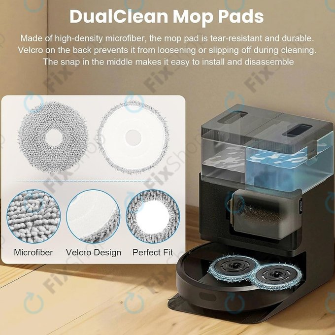 Chiffon de vadrouille, 2 pièces pour iRobot Roomba Plus 505, 507, 405, 4020