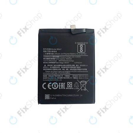Xiaomi Mi A2 Lite (Redmi 6 Pro) - Batterie BN47 4000mAh