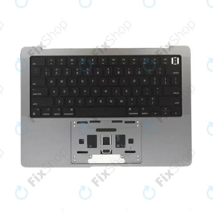 Cadre supérieur clavier pour MacBook Pro 14", A2442 (2021), A2779 (2023), avec clavier US et batterie, Space Gray, 661-32210, Genuine Apple