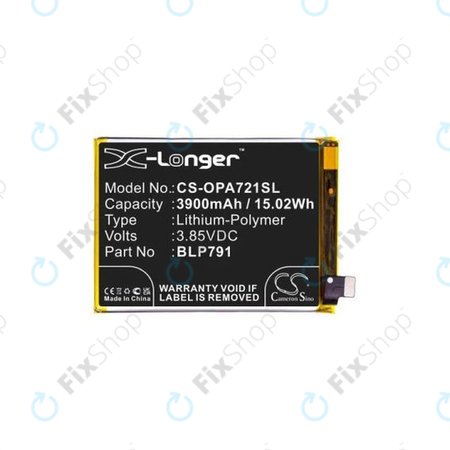Oppo A72 - Batterie BLP791 3900mAh HQ