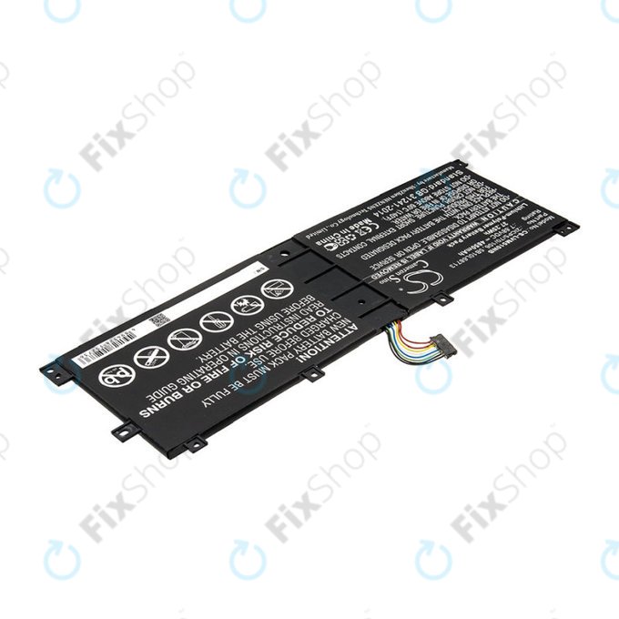 Batterie pour Lenovo IdeaPad Miix 510, Miix520, Miix 5 Pro, 4850mAh, Li-Pol, 7.68V, 2ICP5/70/106, HQ