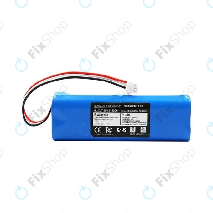 Xiaomi Roidmi EVE Plus, Viomi, Lydsto, Proscenic, Tefal - Batterie XJT-2P4S-5200 Li-Ion 14.4V 5200mAh