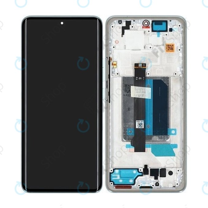Xiaomi Redmi Note 14 Pro+ 5G 24094RAD4G - Écran LCD + Écran tactile + Cadre (Frost Blue) - 5600170O16U00 Genuine Service Pack