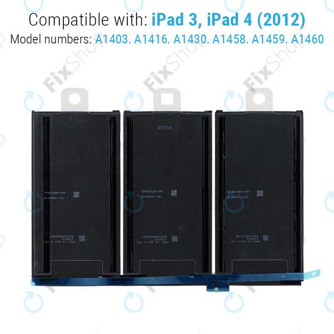 Apple iPad 3, iPad 4 - Batterie 11560mAh
