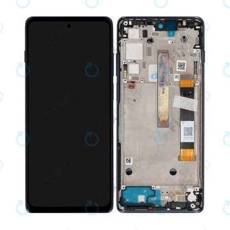 Motorola Moto G200 XT2175 - Écran LCD + Écran Tactile + Cadre (Bleu Stellar) - 5D68C20181 Genuine Service Pack