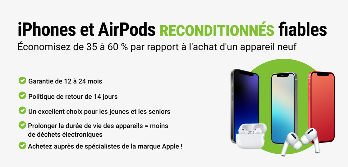 iPhones reconditionnés