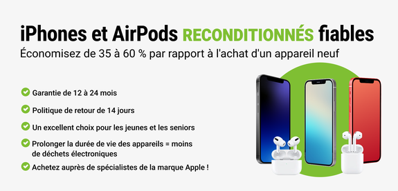 iPhones reconditionnés
