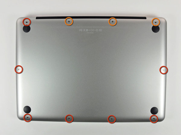 Ouverture du couvercle inférieur