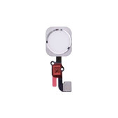 Apple iPhone 6S, 6S Plus - Bouton Home + Câble Flex (Argent)