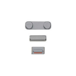 Apple iPhone 5S - Ensemble de boutons latéraux - Alimentation + Volume + Muet (Gris sidéral)