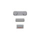 Apple iPhone 5S - Ensemble de boutons latéraux - Alimentation + Volume + Muet (Gris sidéral)