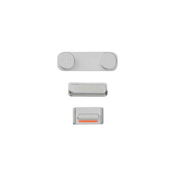 Apple iPhone 5S - Ensemble de boutons latéraux - Alimentation + Volume + Muet (Argent)