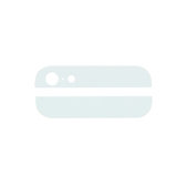 Apple iPhone 5 - Bandes de verre arrière (Blanc)