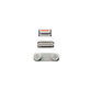 Apple iPhone 5 - Ensemble de boutons latéraux - Alimentation + Volume + Muet (Blanc)