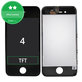Écran pour iPhone 4, Black, Tactile avec cadre