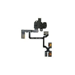 Apple iPhone 4 - Nappe du bouton de volume (Noir)