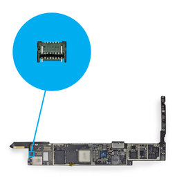 Apple iPad Air - Connecteur Carte Mère + Lecteur de Carte SIM