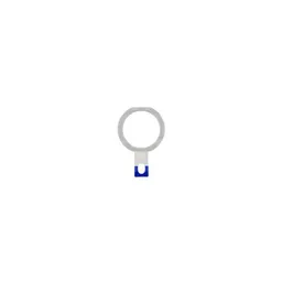 Apple iPad Air - Cercle en plastique du bouton Home (Blanc)