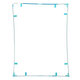 Apple iPad 2 - Cadre en plastique sous vitre tactile (Blanc)