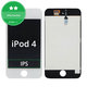 Écran LCD pour iPod Touch (4th Gen), White, Tactile avec cadre