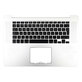 Apple MacBook Pro 15" Retina A1398 (Fin 2013 - Mi 2014) - Cadre de clavier supérieur + clavier UK