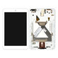 Asus MeMO Pad 8 ME181C, ME181CX - Écran LCD + Tactile + Cadre (Blanc)