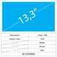 13,3 LCD Fin Mat 40 broches HD