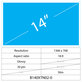 14 LCD LED Fin Brillant 30 broches