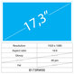 17,3 LCD Gras Brillant 40 broches Full HD